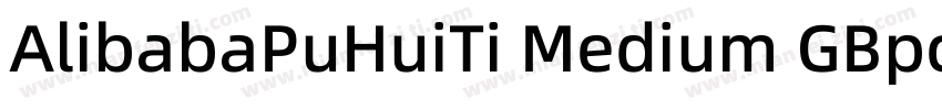 AlibabaPuHuiTi Medium GBpc EUC H字体转换